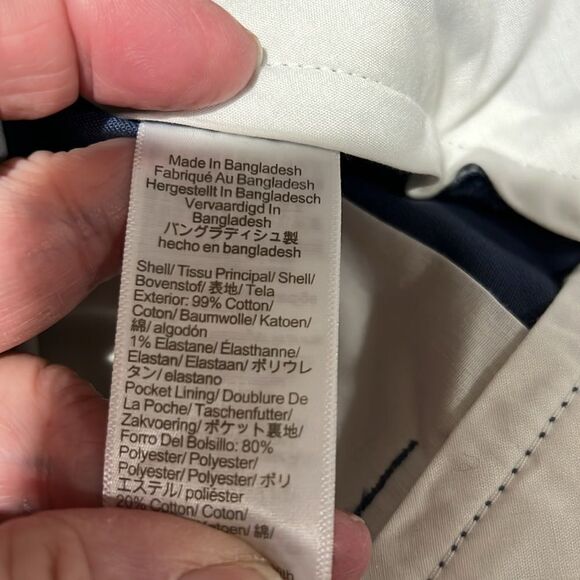 j. Crew Factory lo923 Blue 7" Flex Chino Short For Men NWT size 32 - Picture 9 of 10